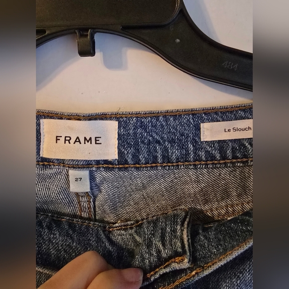 $314 Frame Le Slouch mid-rise straight jeans Size - Picture 9 of 12